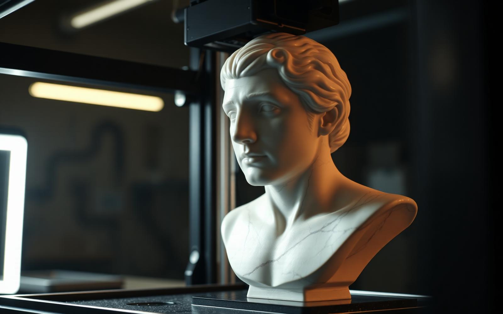 Where sculpture is born from light.